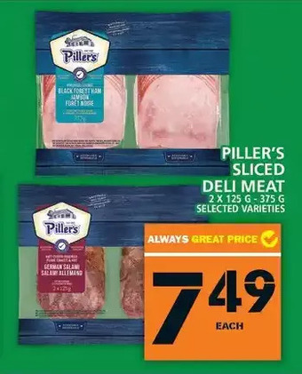 Food Basics Piller's sliced deli meat offer