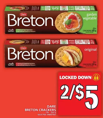 Food Basics Dare breton crackers offer