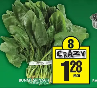 Food Basics Bunch spinach offer