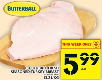 Food Basics Butterball fresh seasoned turkey breast offer