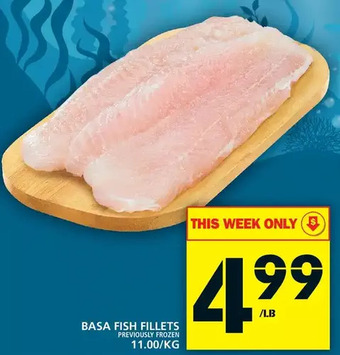 Food Basics Basa fish fillets offer