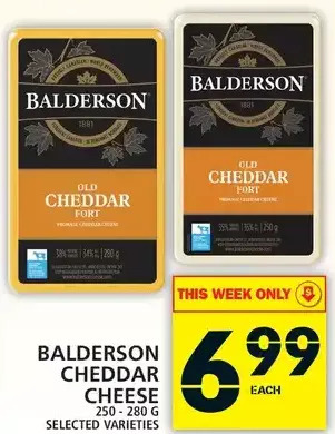 Food Basics Balderson cheddar cheese offer