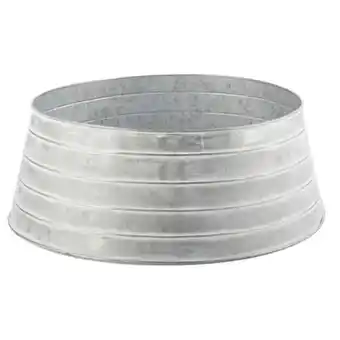 Canadian Tire Canvas 25" galvanized metal tree collar | 48" diamond trim knit tree skirt offer