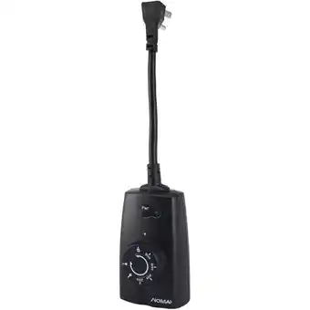 Canadian Tire Noma outdoor photocell timer with countdown | green and white outdoor extension cords and timers offer