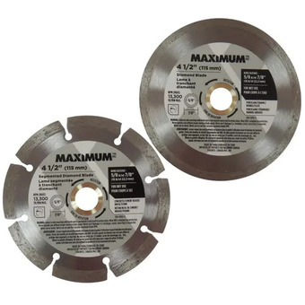 Canadian Tire Maximum 4 1/2" diamond circular blades, 2-pk offer