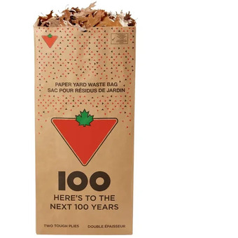 Canadian Tire Yard waste 2-ply paper bags, 20-pack | compostable 2-ply leaf bags, 5-pack offer