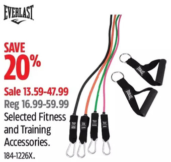 Canadian Tire Everlast fitness and training accessories offer