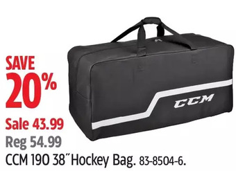 Canadian Tire Ccm 190 38" hockey bag offer