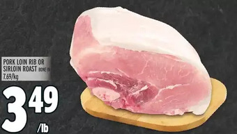 Metro Pork loin rib or sirloin roast offer