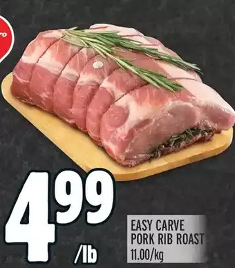 Metro Easy carve pork rib roast offer