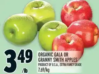 Metro Organic gala or granny smith apples offer