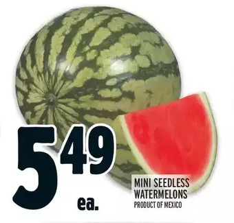Metro Mini seedless watermelons offer