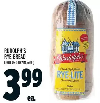 Metro Rudolph's rye bread offer