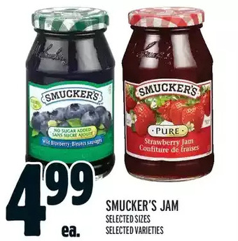 Metro Smucker's jam offer