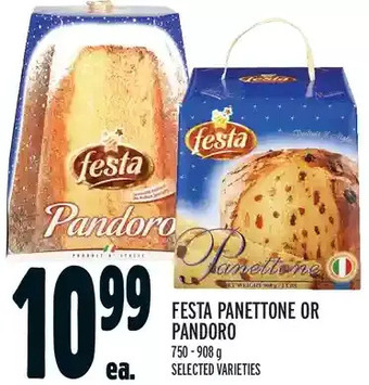Metro Festa panettone or pandoro offer