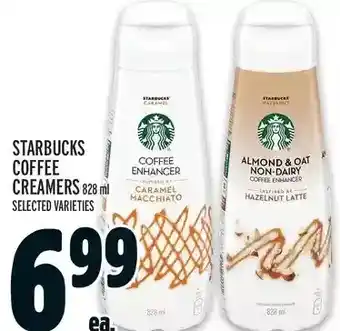 Metro Starbucks coffee creamers offer
