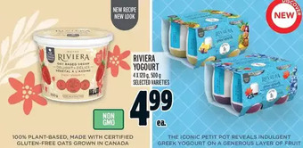 Metro Riviera yogourt offer