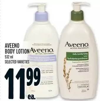 Metro Aveeno body lotion offer