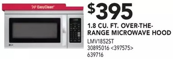 Lowe's 1.8 cu. ft. over-the-range microwave hood offer