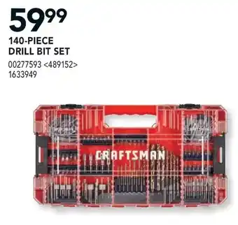 Lowe's 140-piece drill bit set offer