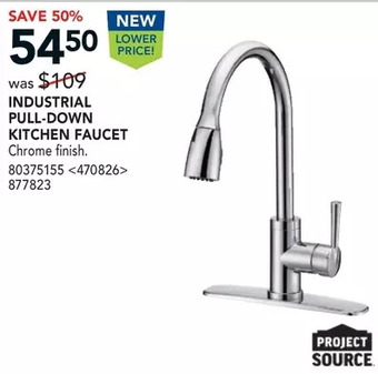 RONA Industrial pull-down kitchen faucet offer