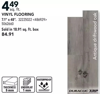 RONA Vinyl flooring offer