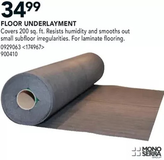 RONA Mono serra floor underlayment offer