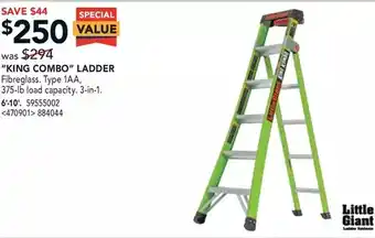 RONA Little giant "king combo" ladder offer