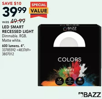 RONA Bazz led smart recessed light offer