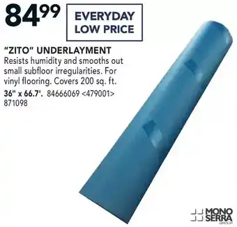 RONA Mono serra "zito" underlayment 36" x 66.7" offer