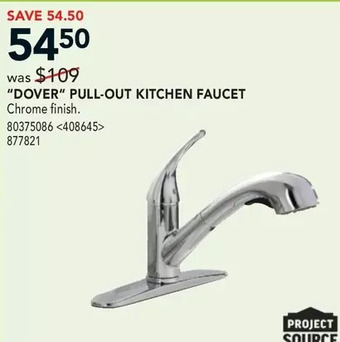 RONA Project source "dover" pull-out kitchen faucet offer