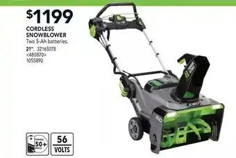 RONA Cordless snowblower offer