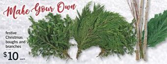 Fortinos Festive christmas boughs and branches offer
