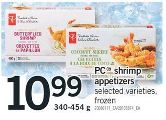 Fortinos Pc® shrimp appetizers, 340-454 g offer