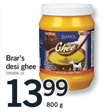 Fortinos Brar's desi ghee, 800 g offer