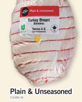 Fortinos Turkey breast boneless stuffed & unstuffed offer