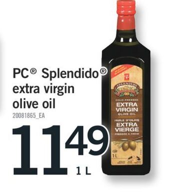 Fortinos Pc® splendido extra virgin olive oil, 1 l offer