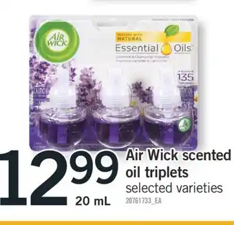 Fortinos Air wick scented oil triplets, 20 ml offer