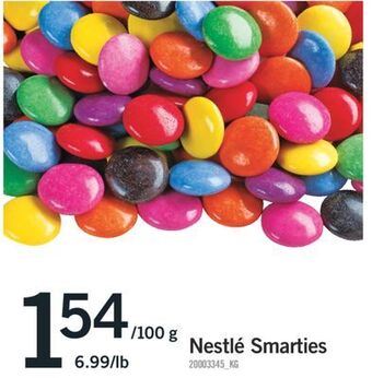 Fortinos Nestlé smarties offer