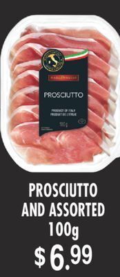 Fortinos Prosciutto and assorted, 100g offer