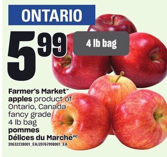 Independent Grocer Farmer's market apples, 4 lb bag offer