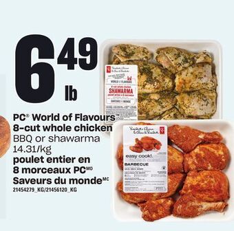 Independent Grocer Pc® world of flavours 8-cut whole chicken offer