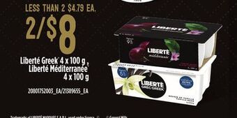 Independent Grocer Liberté greek®, 4 x 100 g , liberté méditerranée®, 4 x 100 g offer