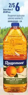 Independent Grocer Rougemont apple juice, 2 l offer