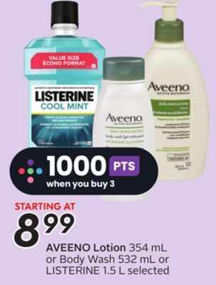 Sobeys Aveeno lotion offer