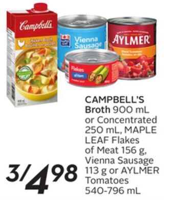 Sobeys Campbell's broth offer