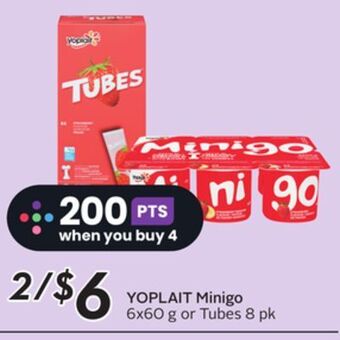 Sobeys Yoplait minigo offer