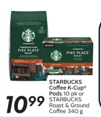 Sobeys Starbucks coffee k-cup® pods offer