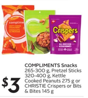 Sobeys Compliments snacks offer