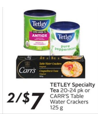 Sobeys Tetley specialty tea offer